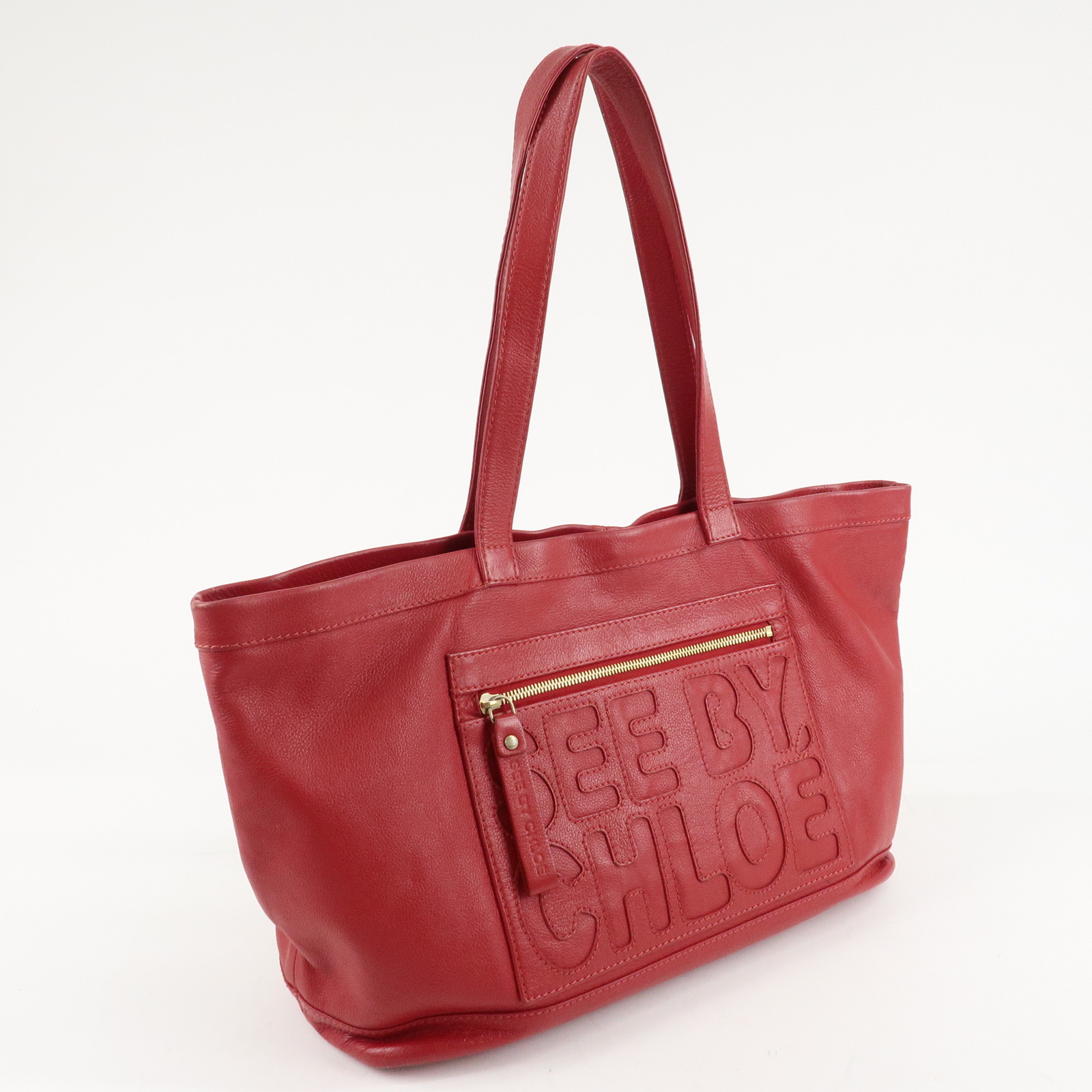 Authentic Chloe See By Chloe Leather Tote Bag Shoulder Bag